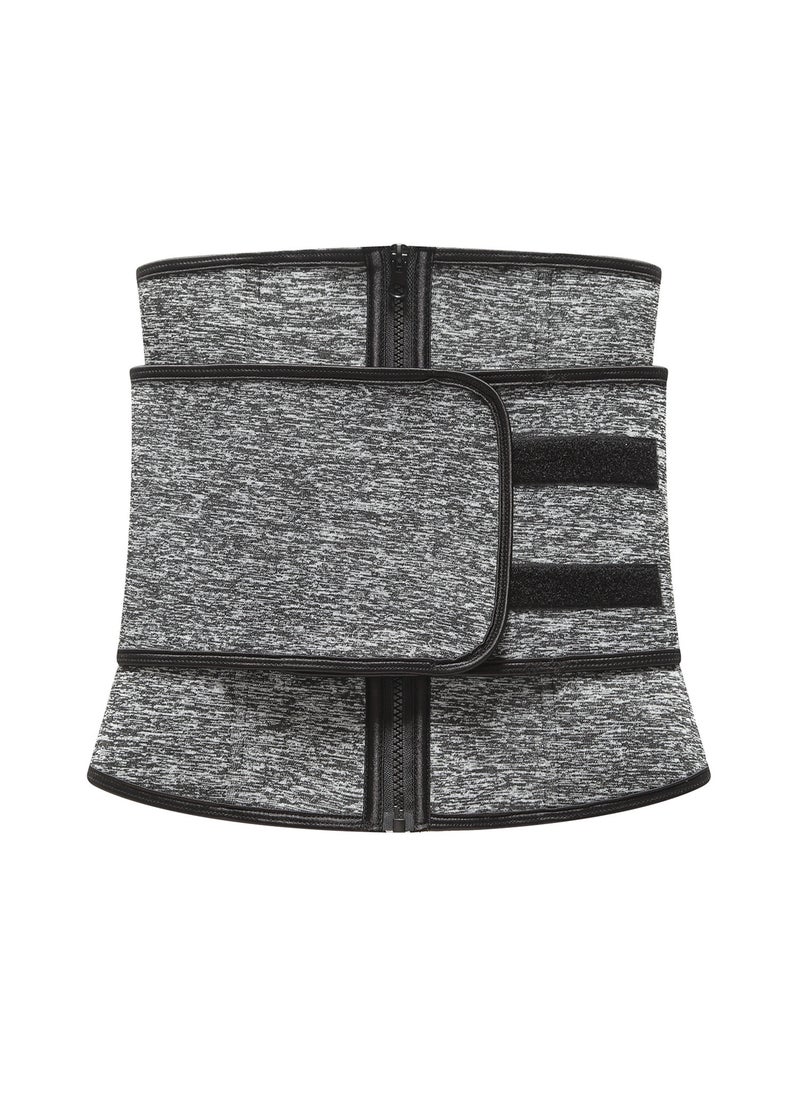 1 x 5 pcs Womens Neoprene Waist Trainer Corset Slimming Belt Snow Gray