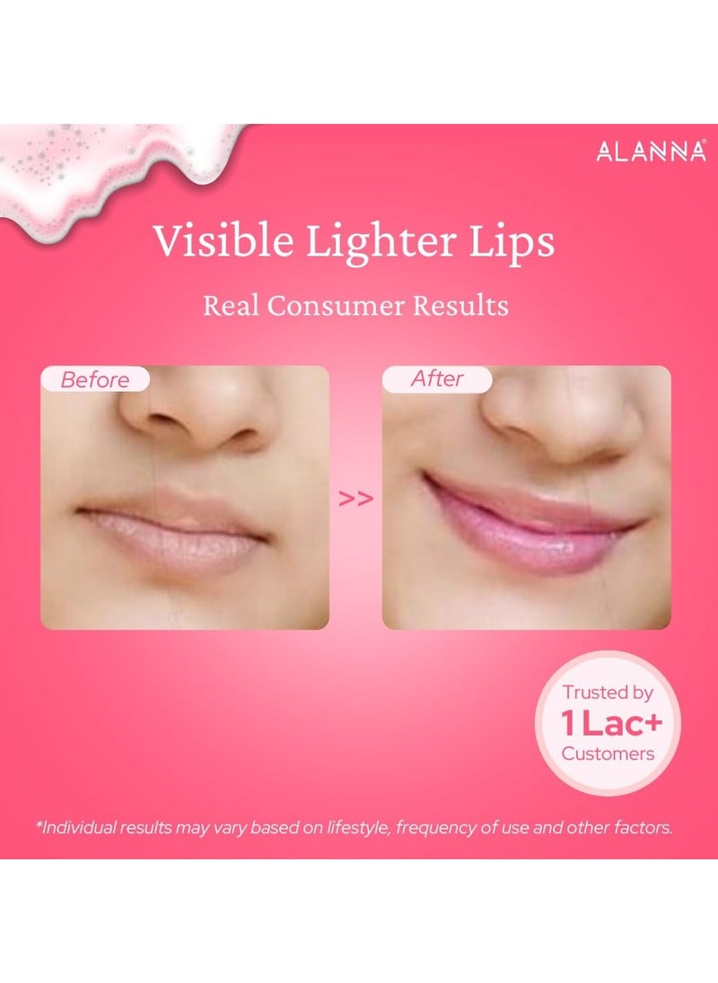 Lip Wash for Women | Hydration Boost | Soft & Smooth Lips | Cleanses & Hydrates | 0.5% Alpha Arbutin & PHA Lactobionic