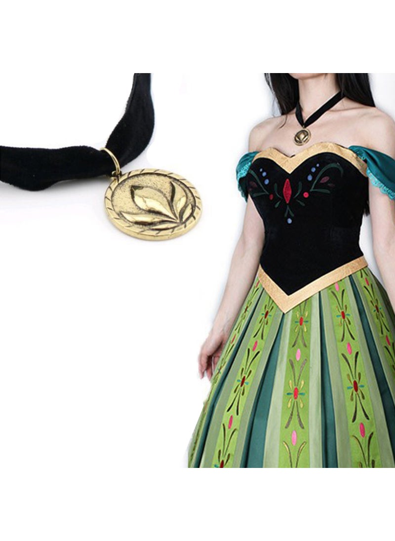 Elsa Princess Dress Coronation Outfit Autumn Cosplay Full set