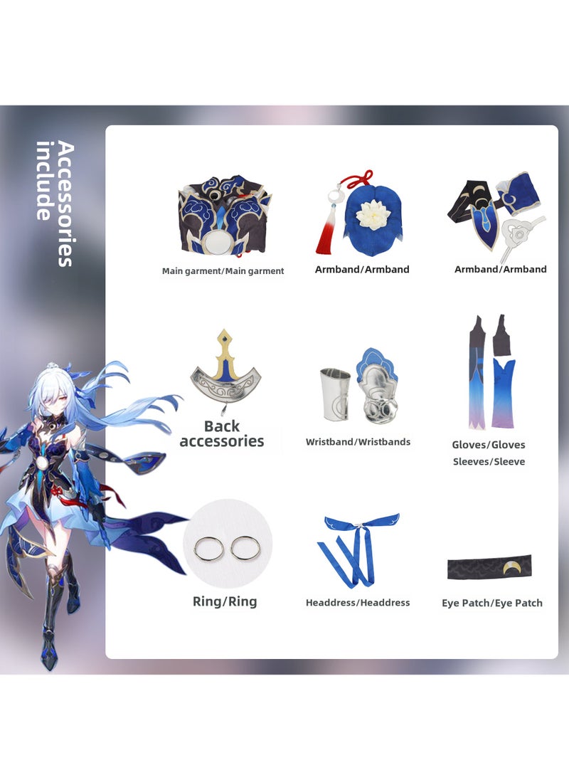 Mist City Cosplay Outfit Anime Game Costume Set Mirror flow clothing + accessories