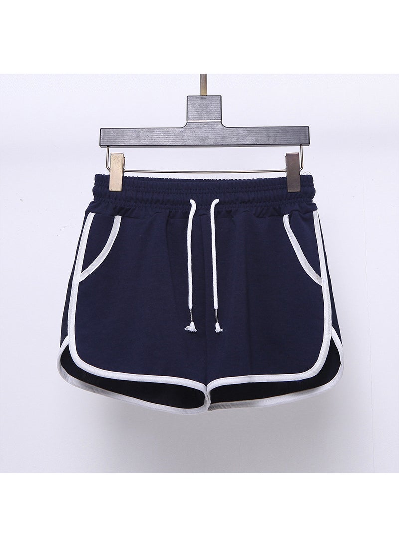 1 x 5 pcs 2024 Summer Womens Loose Running Shorts Royal Blue