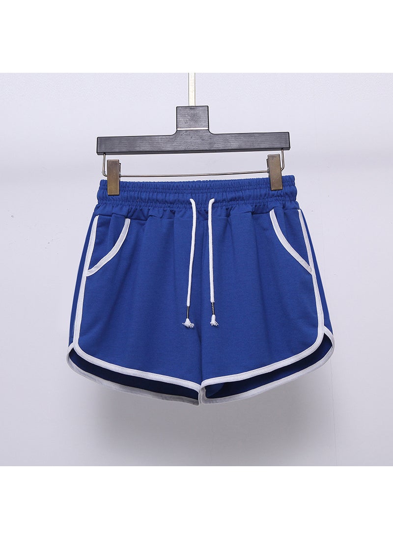 1 x 5 pcs 2024 Summer Womens Loose Running Shorts Royal Blue