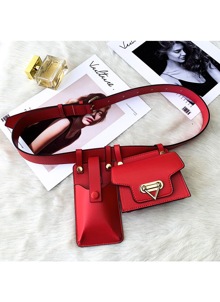 Fashionable Motorcycle CrossbodyRed Red