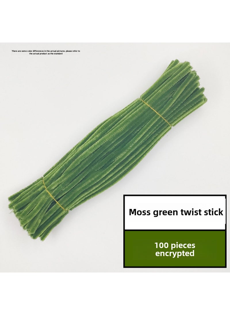 Macaron Twist Stick DIY Bundle Moss Green (about 100)