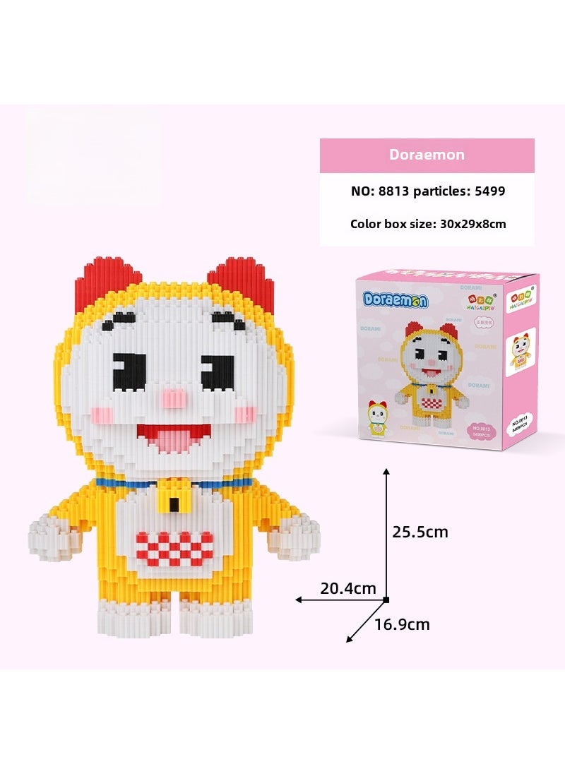 Colorful Doraemon Puzzle Building Blocks 8813 doraomei