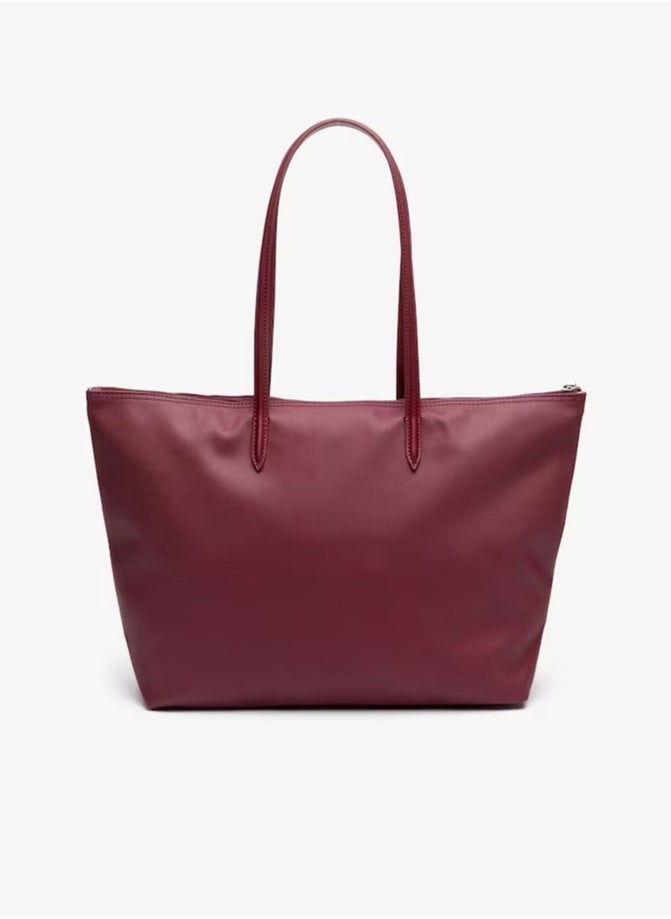 Women's L12.12 Concept Fashion Versatile Large Capacity Zipper Handbag Tote Bag Shoulder Bag Large Size Wine Red 45cm * 30cm * 12cm