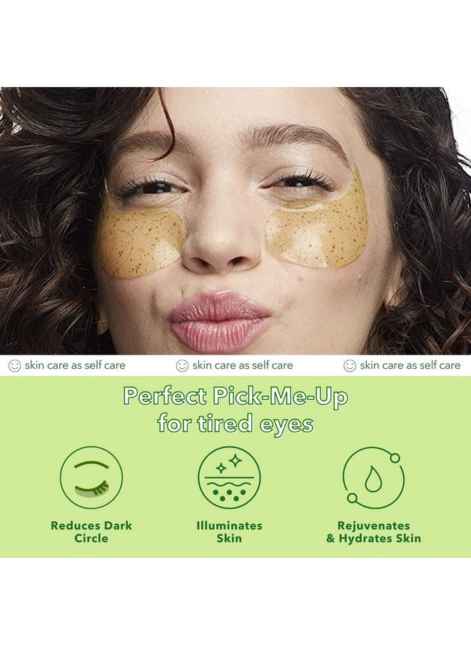 Perk Up Hydrating Under Eye Masks With Green Tea - Under Eye Patches For Dark Circles And Puffy Eyes Care, Treatment & Moisturizer - Eye Bags, Puffiness & Wrinkles Reducer (5 Pairs)