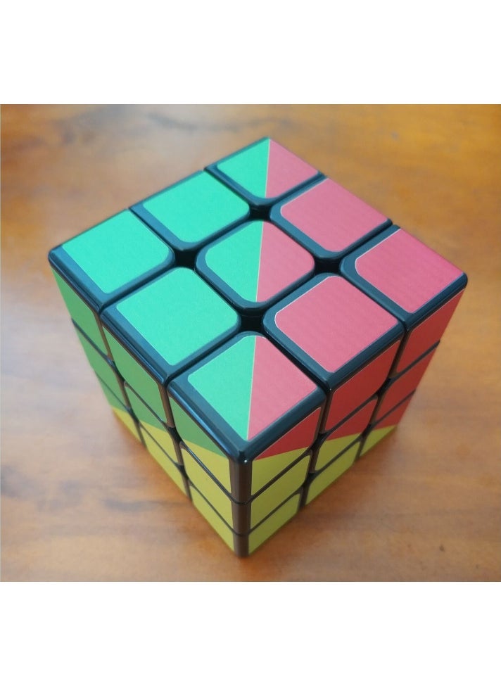 ZCUBE Personality Mahjong Third-order Fourth-order Smooth Dragon Year Rubiks Cube Childrens Educational Early Education Science and Education Toys Customized Rainbow Order 3 Rubik's Cube