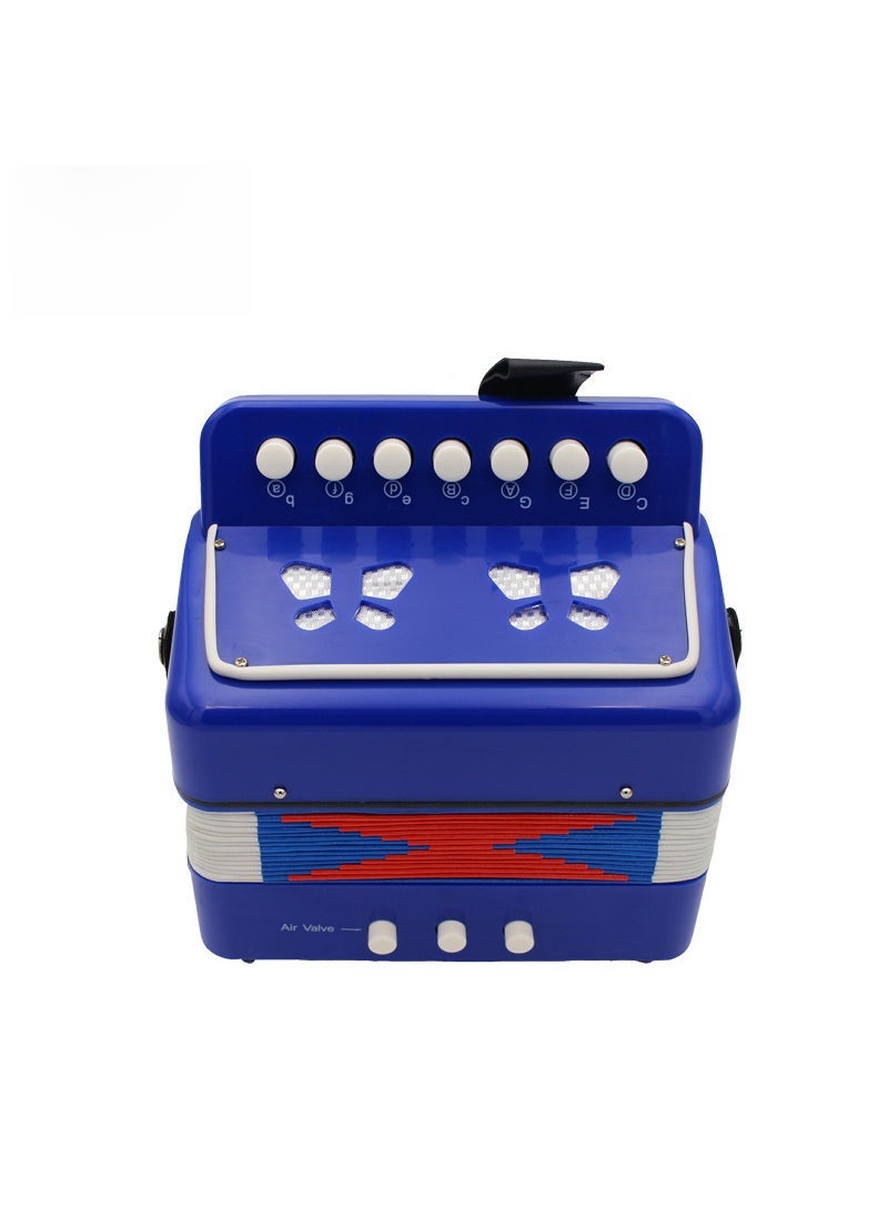 Kids Accordion Musical Toy for Early Education Blue-Organ