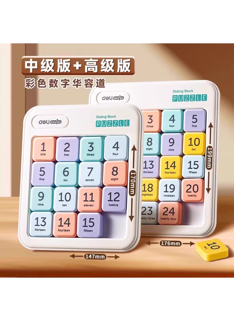 Deli Magnetic Sudoku Puzzle Slider Toy for Kids 【4*4】+【5*5】