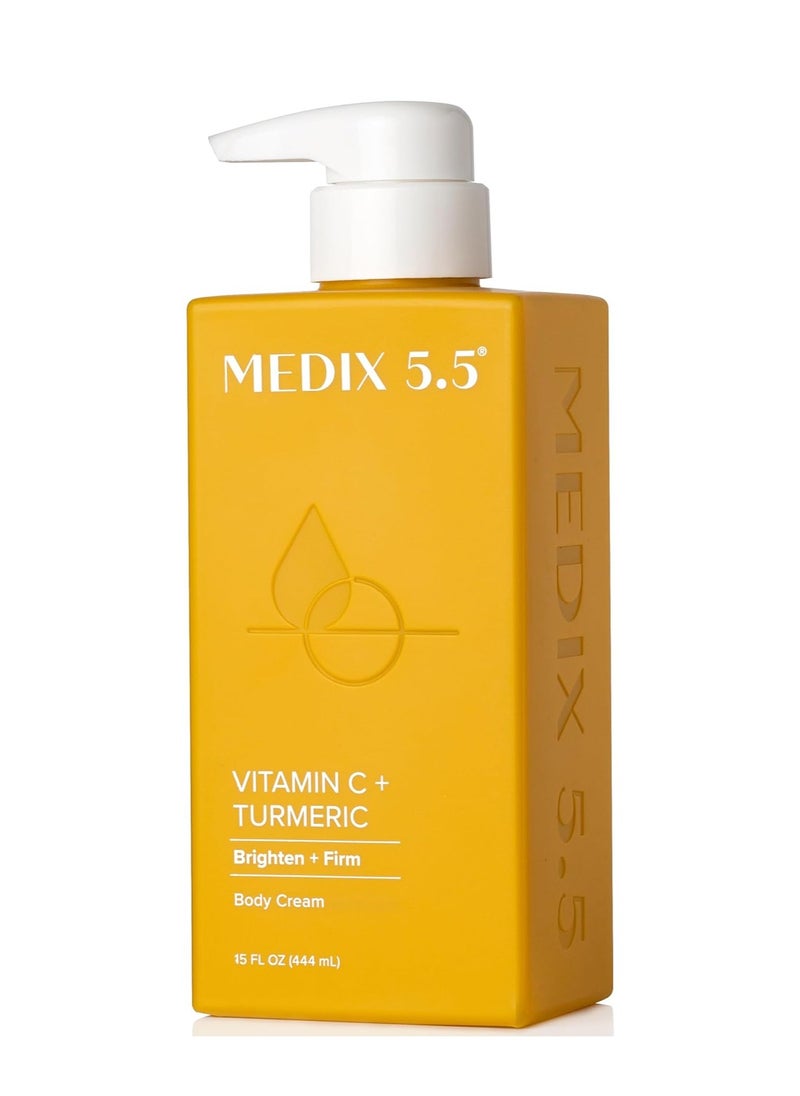 MEDIX 5.5 Vitamin C Cream Face Lotion & Body Lotion Moisturizer | Anti Aging Skin Care Firming & Brightening Cream Diminishes The Look Of Uneven Skin Tone, Age Spots, & Sun Damaged Dry Skin, 15 Fl Oz