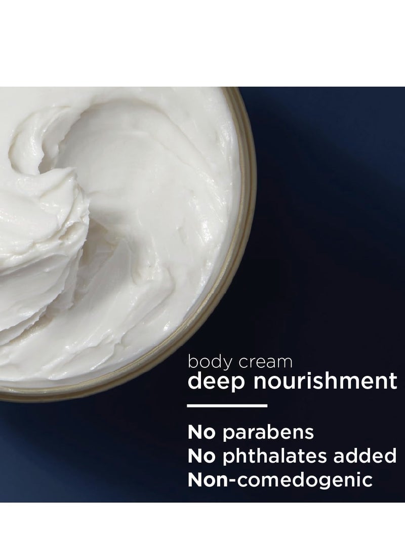 Vaseline Radiant X Deep Nourishment Body Cream 100% Pure Shea Butter, Coconut Oil, Vitamin C, & Peptides 10 oz