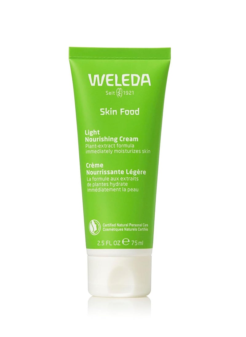 Weleda Skin Food Light Nourishing Body Cream 2.5 Fluid Ounce, Plant Rich Hydrating Moisturizer with Chamomile, Calendula and Pansy