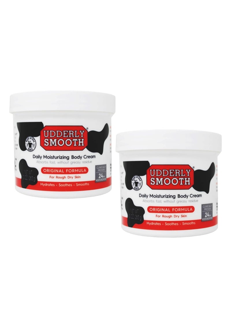 Udderly Smooth Body Cream Skin Moisturizer, 10 Ounce (Pack of 2)