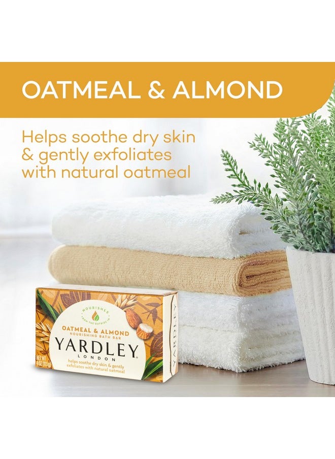 London Nourishing Bath Soap Bar Oatmeal & Almond, Helps Soothe Dry Skin & Gently Exfoliates With Natural Oatmeal, 4.0 Oz Bath Bar, 1 Soap Bar