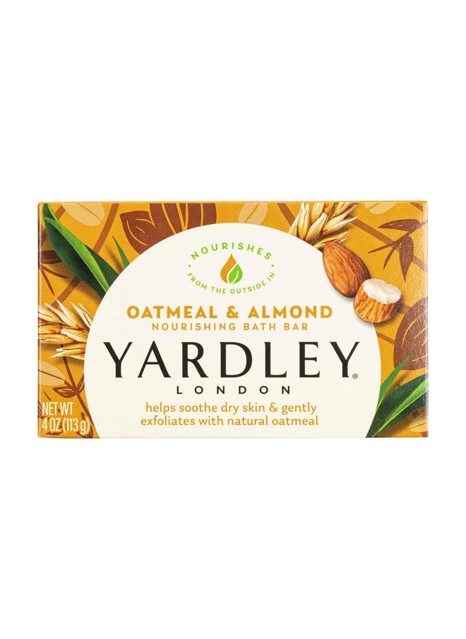 London Nourishing Bath Soap Bar Oatmeal & Almond, Helps Soothe Dry Skin & Gently Exfoliates With Natural Oatmeal, 4.0 Oz Bath Bar, 1 Soap Bar