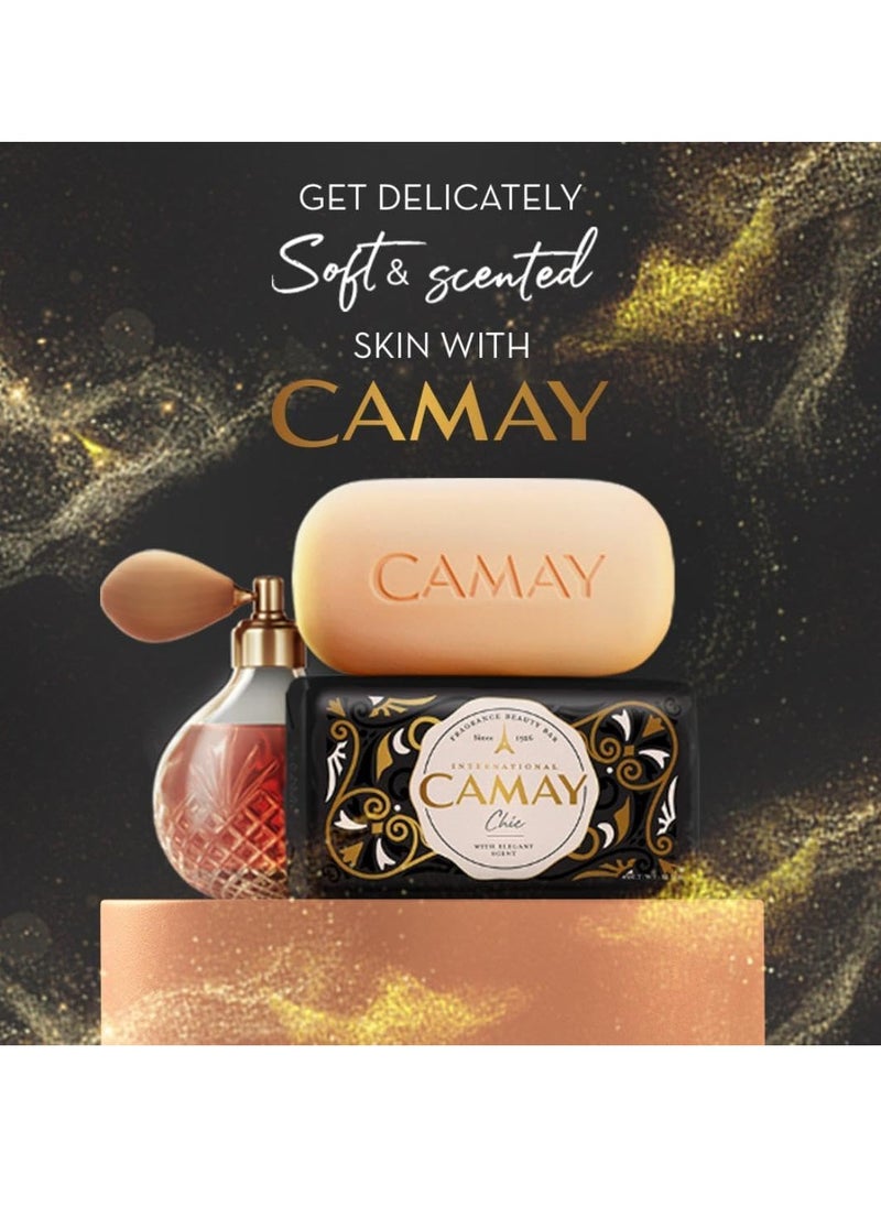 Camay Chic International Beauty Bath Bar | Beauty Bathing Soap | French Fragrance | For All Skin Types 125g