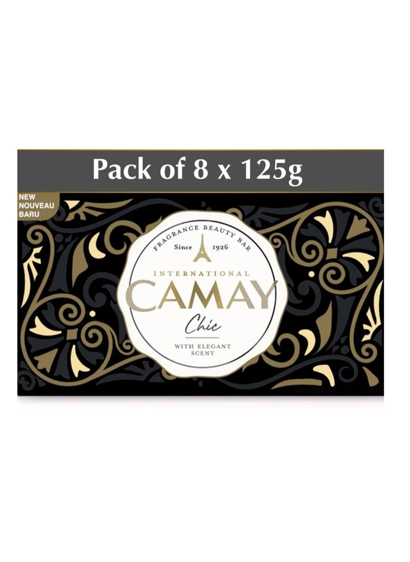 Camay Chic International Beauty Bath Bar | Beauty Bathing Soap | French Fragrance | For All Skin Types 125g