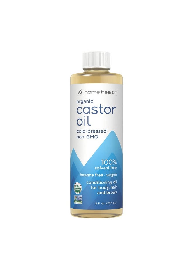 Castor Oil - 8 Fl Oz - Conditioning Oil For Body, Skin & Brows - Non-Gmo, Usda-Certified Organic - Cold Pressed - Solvent & Hexane Free