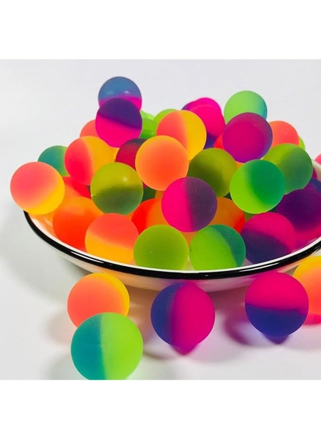 Bouncy Balls Party Favors for Kids - 24Pcs Rainbow Bouncy Balls for Birthday Return Gifts | Colorful Mini Toys for Kids Giveaways, Pinata Fillers, and Party Supplies