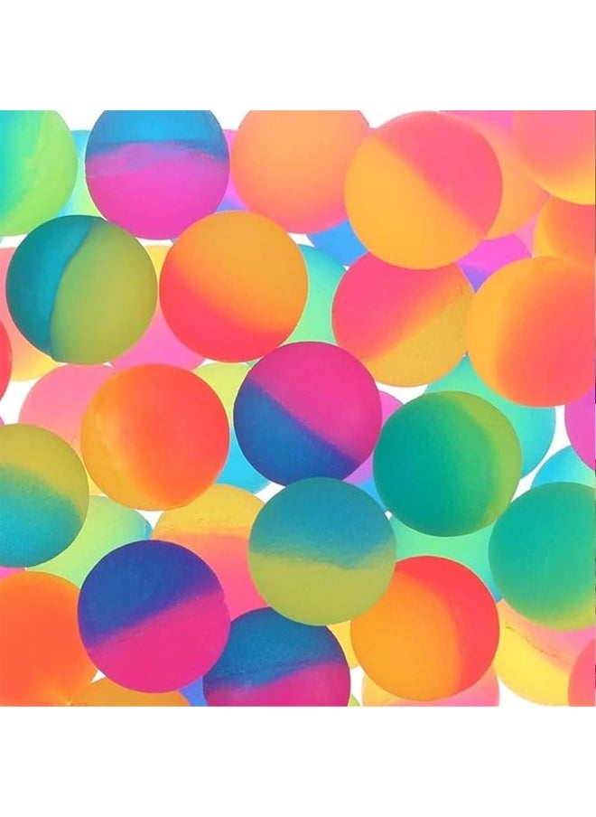 Bouncy Balls Party Favors for Kids - 24Pcs Rainbow Bouncy Balls for Birthday Return Gifts | Colorful Mini Toys for Kids Giveaways, Pinata Fillers, and Party Supplies