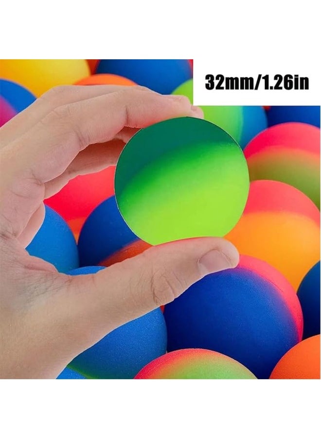 Bouncy Balls Party Favors for Kids - 24Pcs Rainbow Bouncy Balls for Birthday Return Gifts | Colorful Mini Toys for Kids Giveaways, Pinata Fillers, and Party Supplies