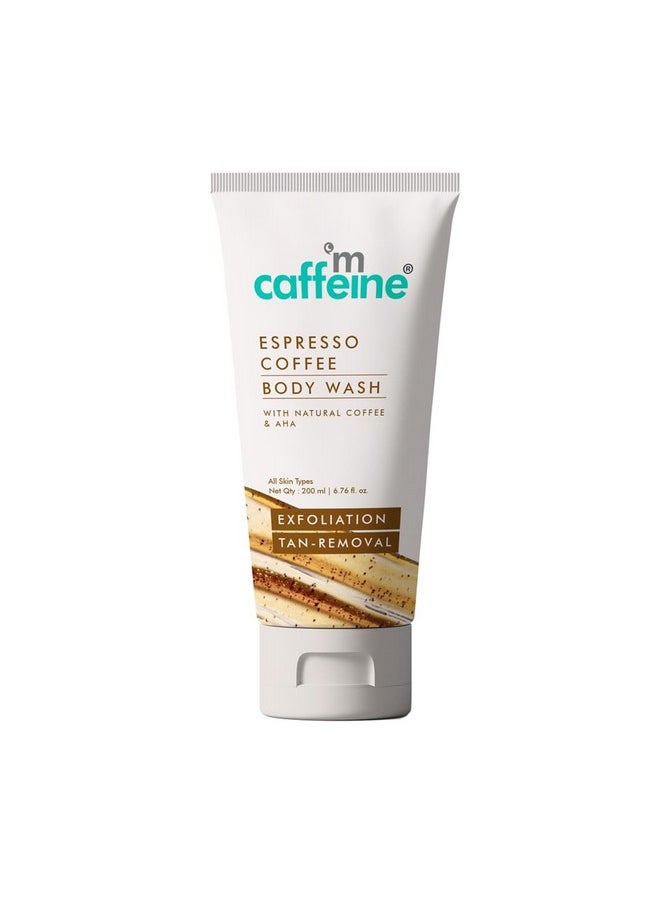 Espresso Body Wash Tube For Both Men And Women Exfoliating Shower Gel Caffeine Body Wash 200 Ml