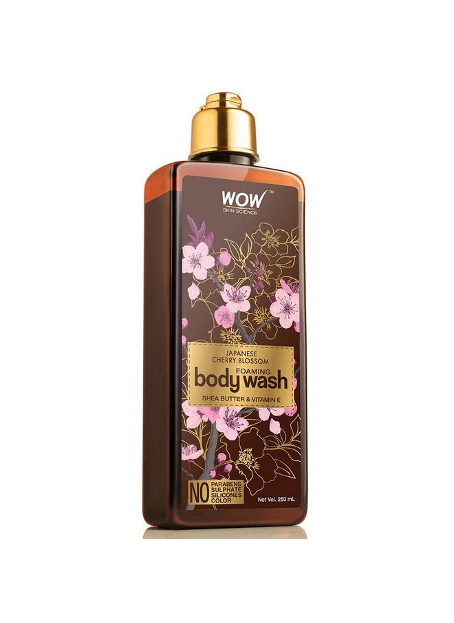 Skin Science Japanese Cherry Blossom Foaming Body Wash - No Parabens, Sulphate, Silicones & Color - 250Ml