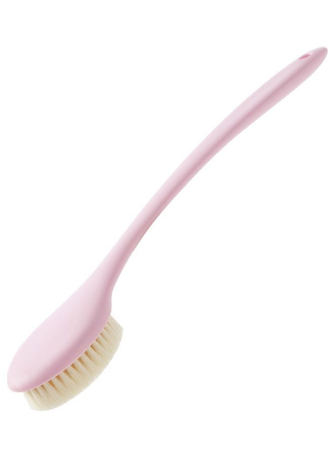 Shower Body Massage Brush Skin Exfoliating Wet Bathtub Brushes Pink 36.0 x 8.2 x 4.5cm