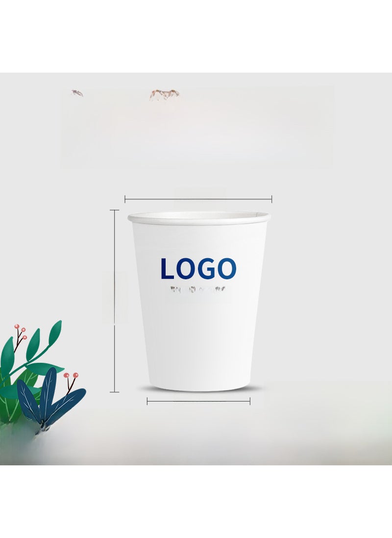 Custom Printed Disposable Paper Cups 9 oz super thick upgraded 1000