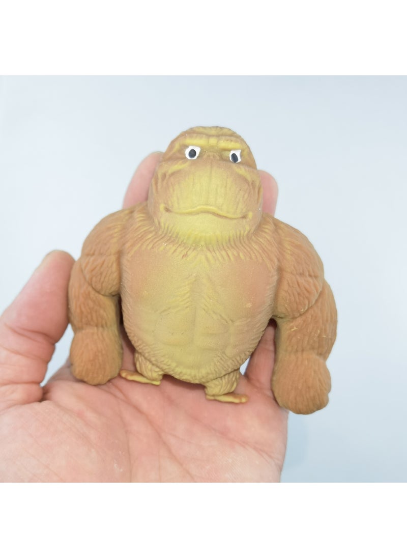 1 x 5 pcs Creative Slow Rebound Gorilla Toy for Stress Relief 1# Over Small size orangutans (random color, about 140g)