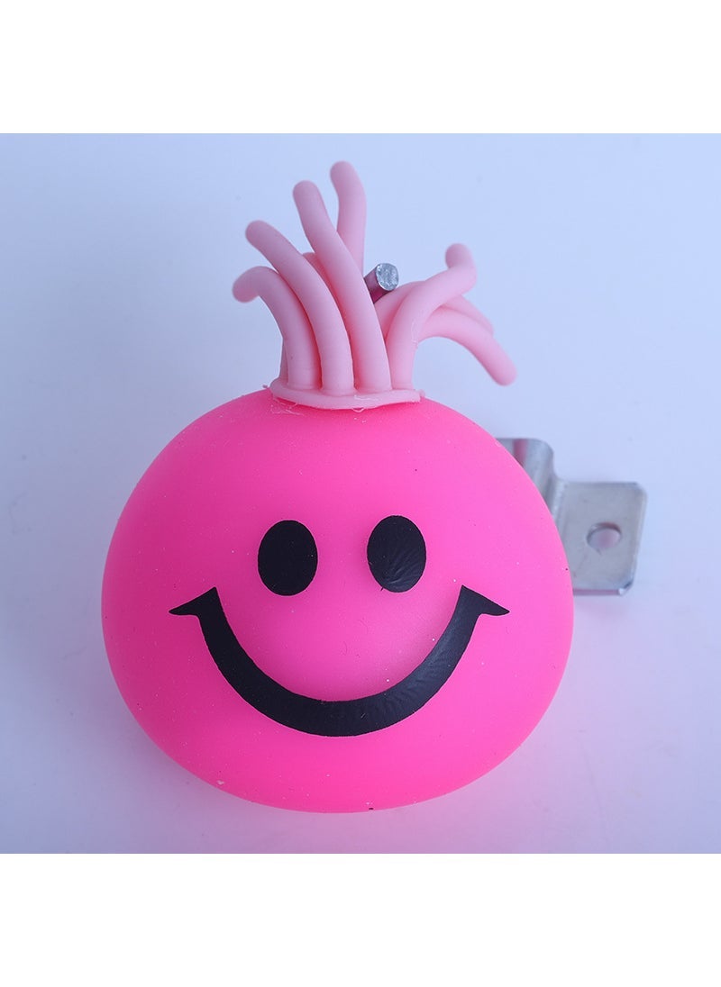 Novelty Stress Relief Hair-Pulling Toy Monster Pink Smiley