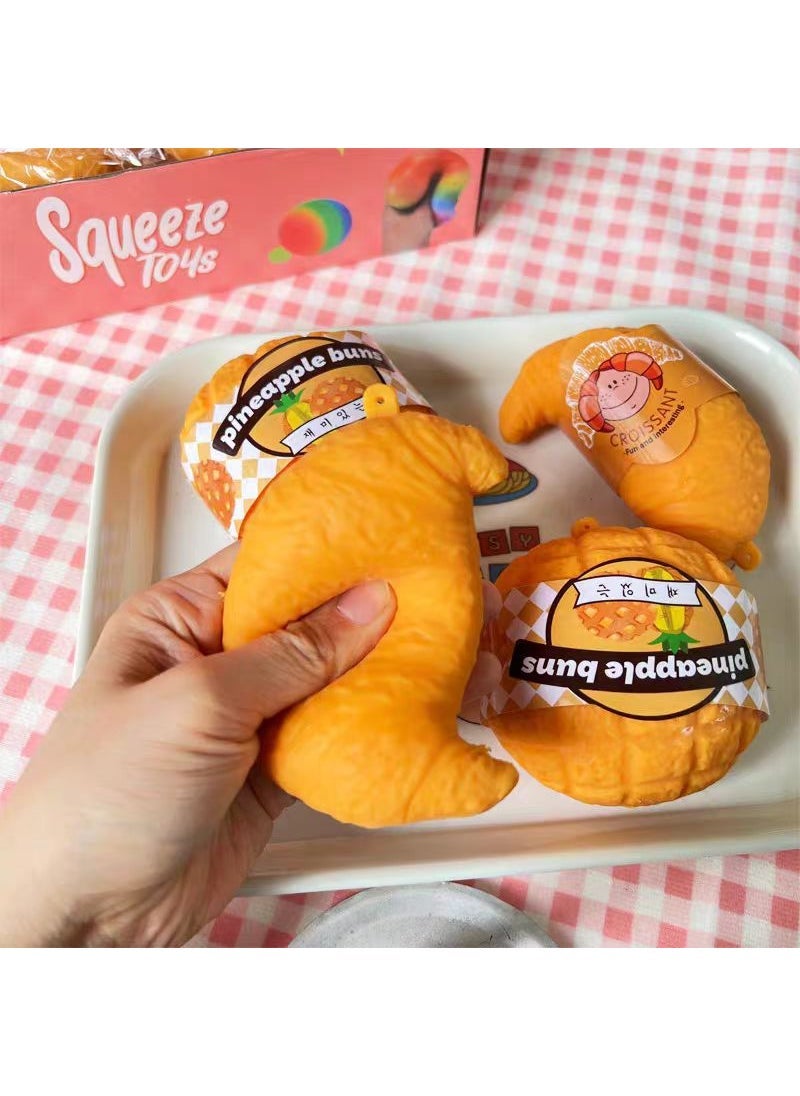 Creative Burger Squeeze Stress Relief Toy Cattle pack (with waist seal)