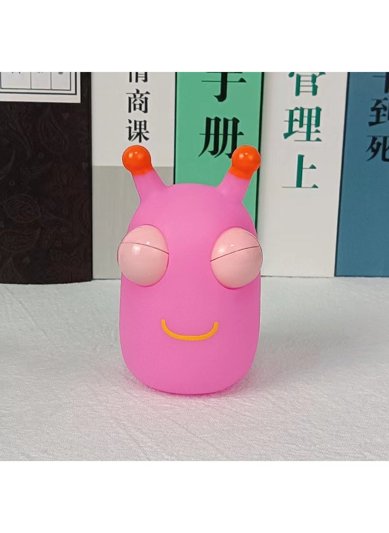 Squeeze Stress Relief Toy Bug Pink Vegetable Worm