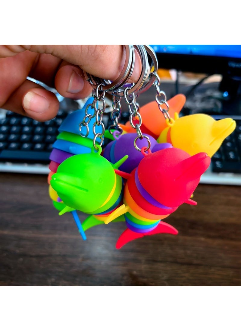 Unique Stress Relief Toys: Slime  Lobster 9cm long small dolphin keychain no packaging