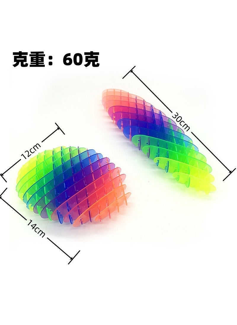 New Stretchable Stress-Relief Mesh Toy 12cm rainbow color 60g large