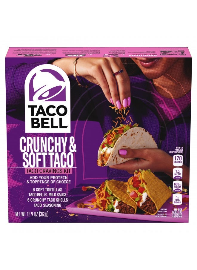 Taco Bell Crunchy And Soft Taco Dinner Kit (12.77 Oz Box)