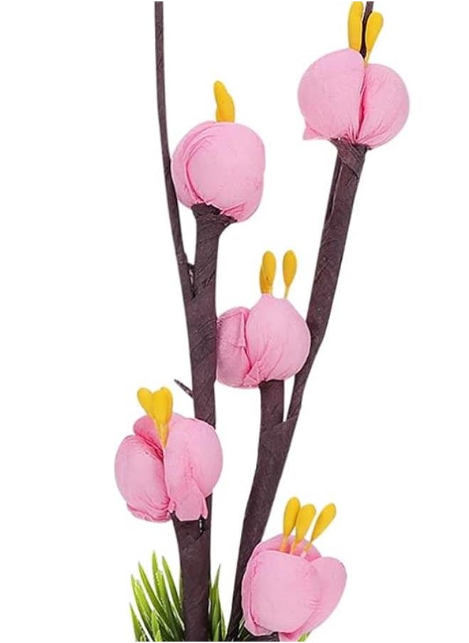 Micro Landscape Flowers Sushi Restaurant Flower Desktop Ornament Japanese New Year Japanese Party Decoration Pink Artificial Plant Decorations