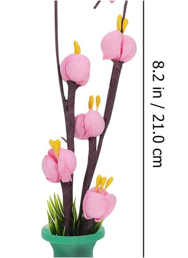 Micro Landscape Flowers Sushi Restaurant Flower Desktop Ornament Japanese New Year Japanese Party Decoration Pink Artificial Plant Decorations