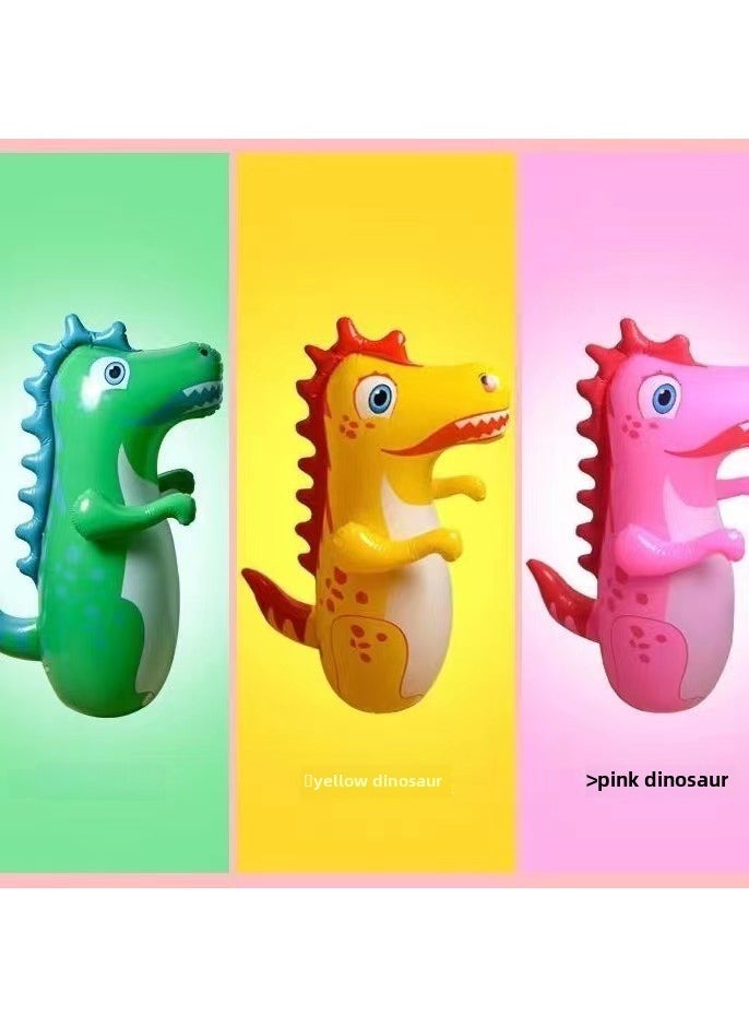 1 x 5 pcs Inflatable Dinosaur Toy Large Baby Bouncer Thickened large: pink dinosaur