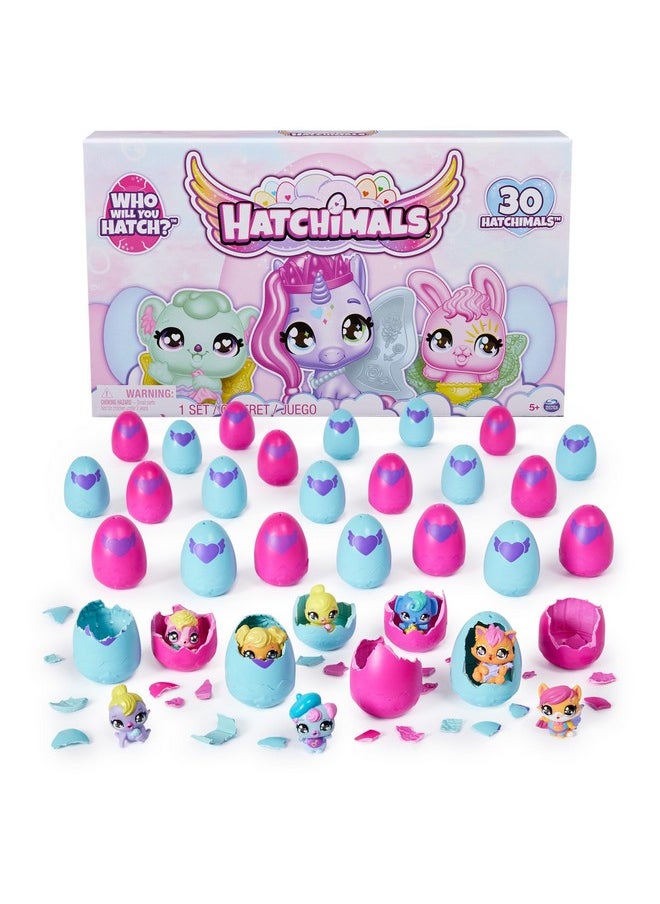 Alive Colleggtibles 30 Egg Mystery Value Pack - Mini Figures Ultimate Cracking Set: Who Will You Hatch? - 30 Unique Figures, Party Favors, Stocking Stuffers Pack (Age 3+)