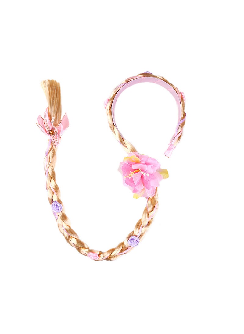 1 x 5 pcs Princess Elsa Hair Braid Crown Accessory PS50 Pink