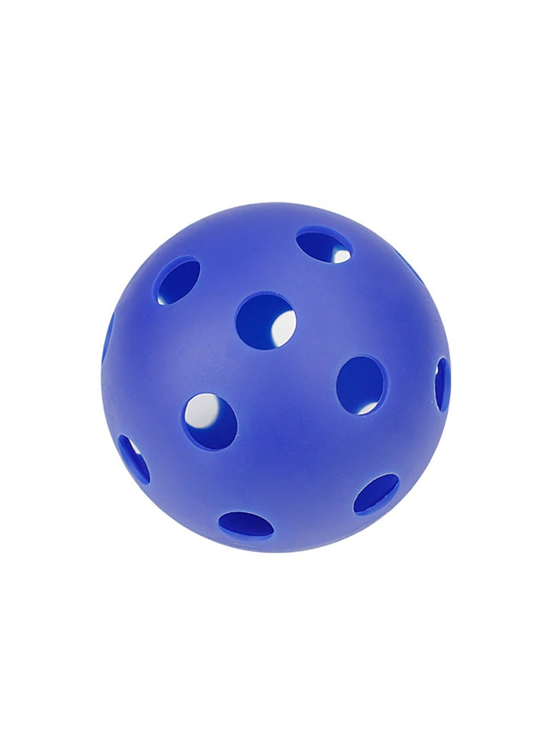 1 x 5 pcs 72mm EVA Soft Pickleball 26-Hole Practice Baseball Dark Blue