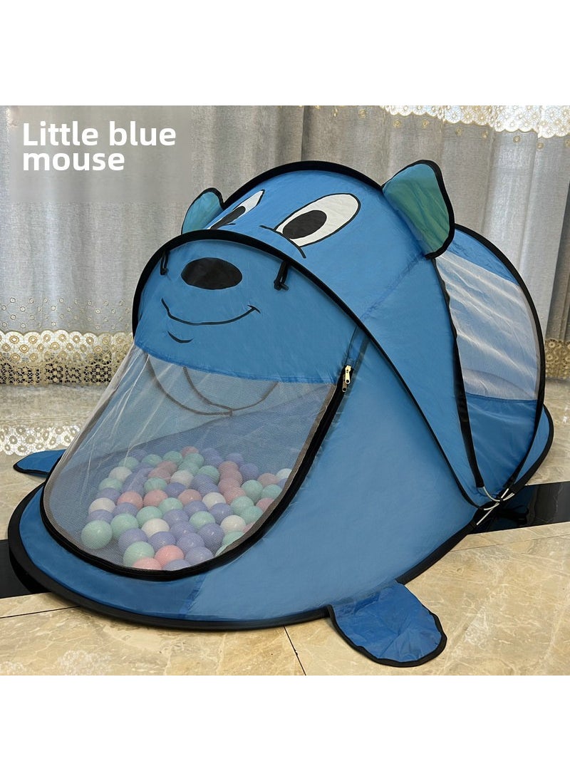 Pop-Up Tiger Play Tent for Kids Little Blue Mouse Tent