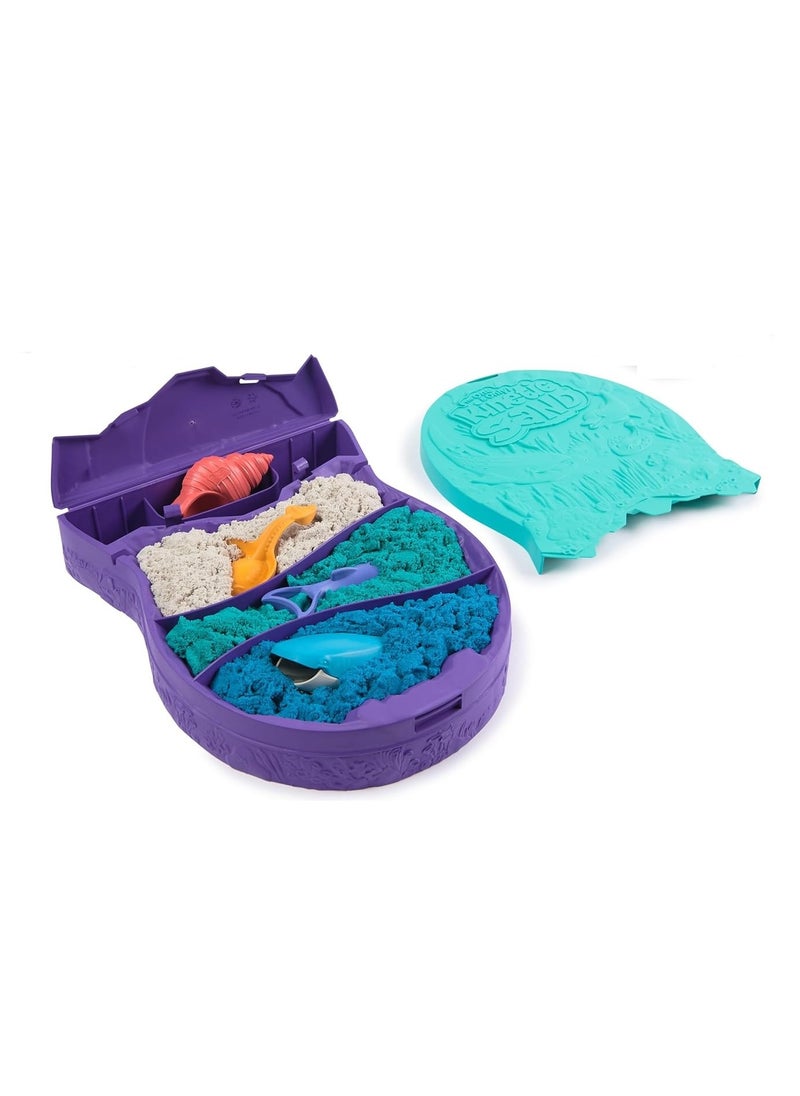 Kinetic Sand, Project Planet Deep Sea with 680g Play Sand & Sea Creature Tools, Sustainably Minded Materials, Sensory Toys for Kids