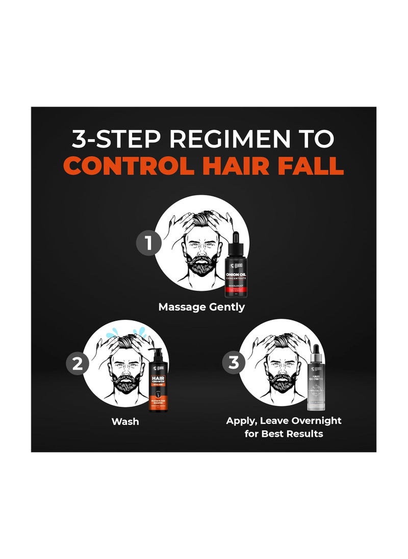 Beardo Hair Growth Vitalizer Shampoo, 200 ml | Shampoo for Men | Promotes Hair Growth | Sulphate and Paraben Free Shampoo | With Onion Oil & Biotin