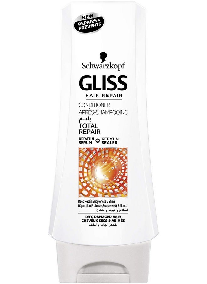 Gliss Hair Repair With Liquid Keratin Total Repair Conditioner, 200Ml