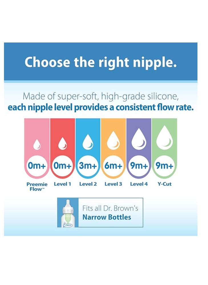 Dr. Brown's Original, Level 2 (3m+), (6 Count)