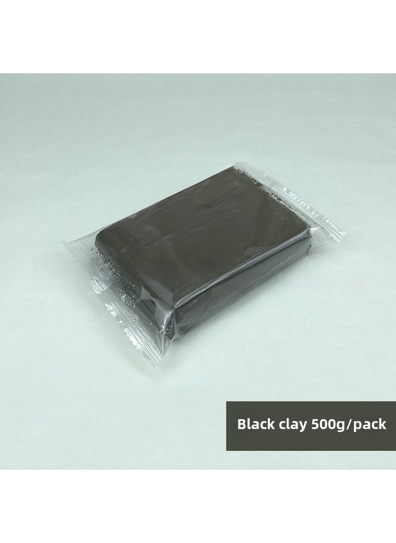 1 x 5 pcs 500g Clay for Kids DIY Pottery Black clay 500 g/bag