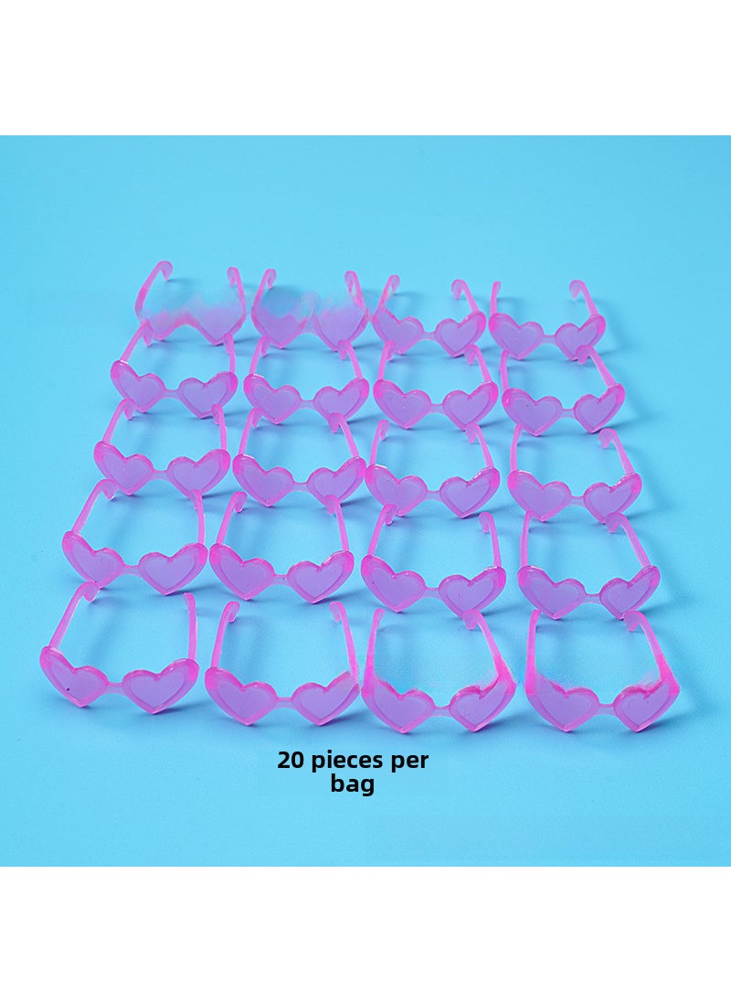 1 x 5 pcs 30CM Fashion Doll Accessories Set 917 glasses (a bag of 20)